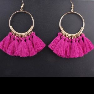 Tassel Pink earings